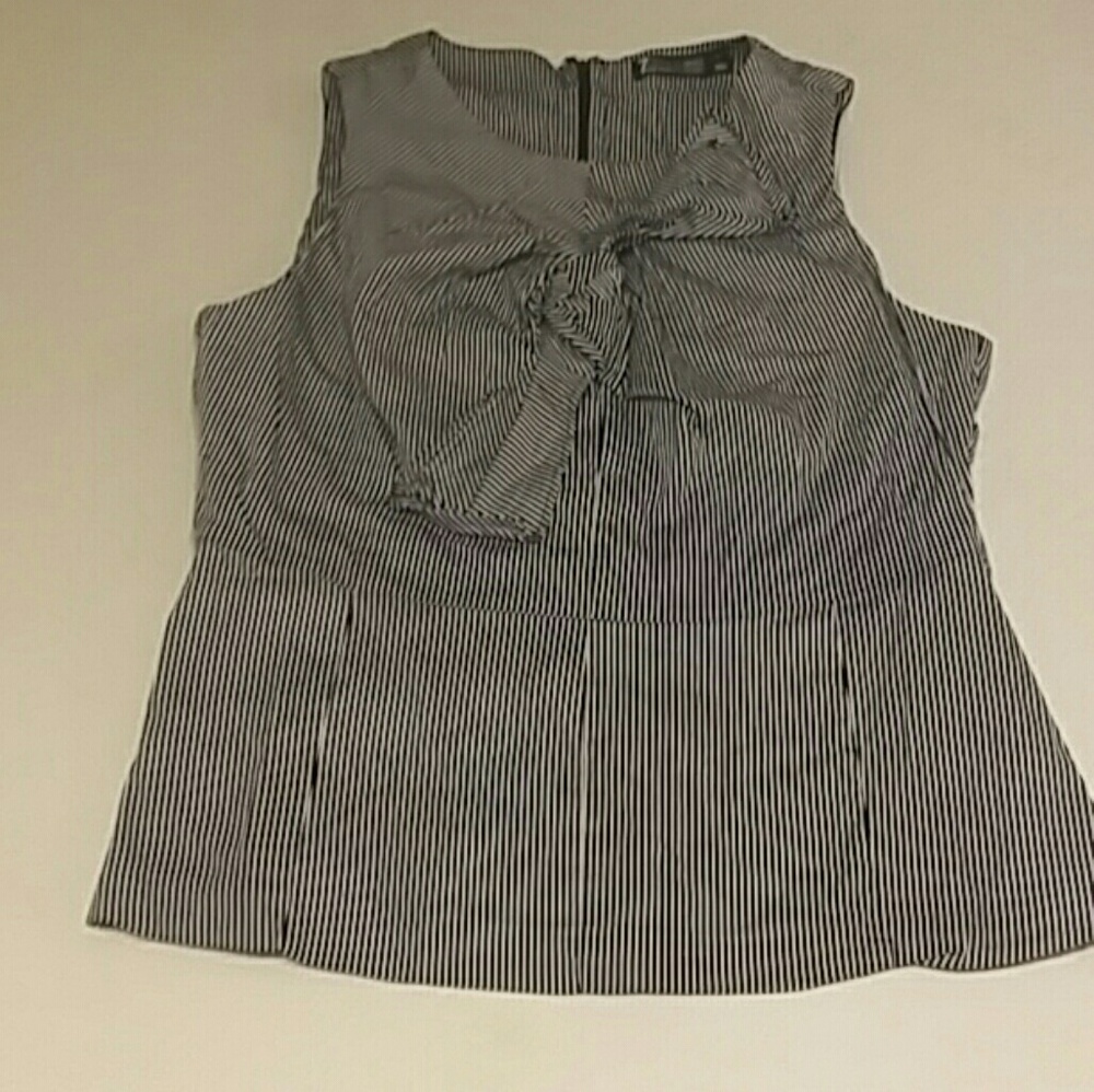 NY&Co Large Striped Sleeveless Work Top